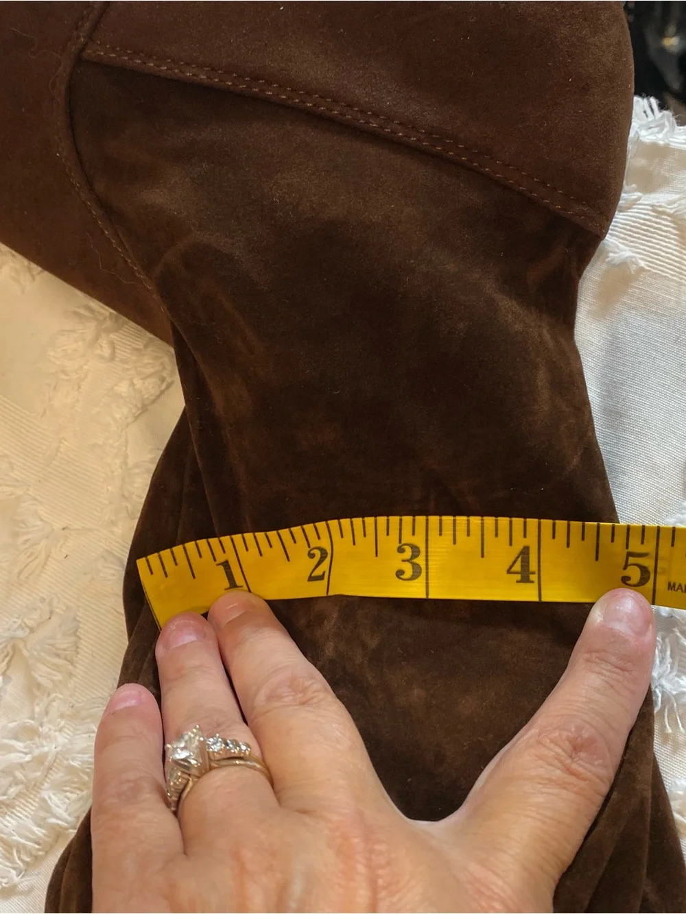 New!  Brown Suede Over-the-Knee Boots